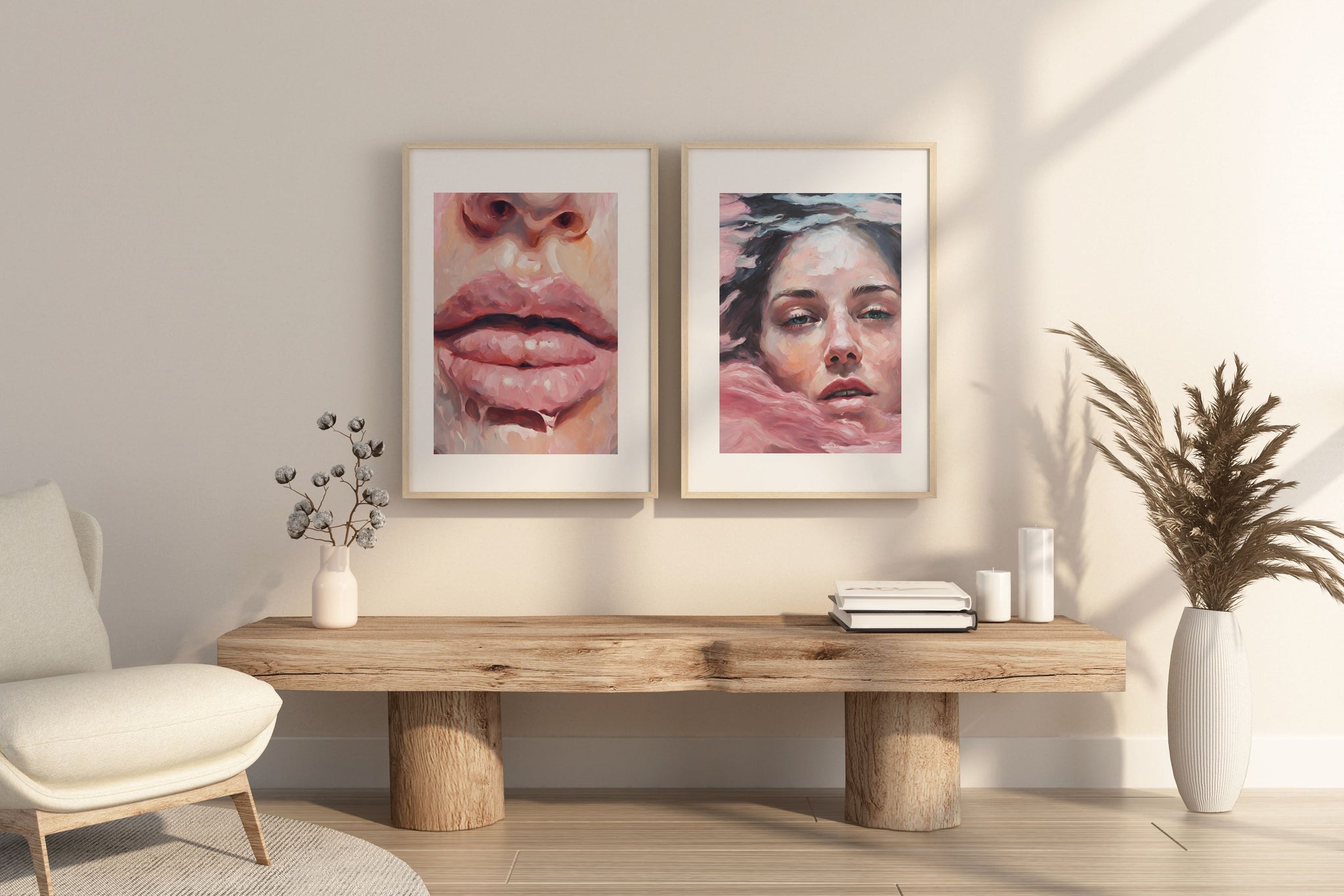 Lips Oil Painting