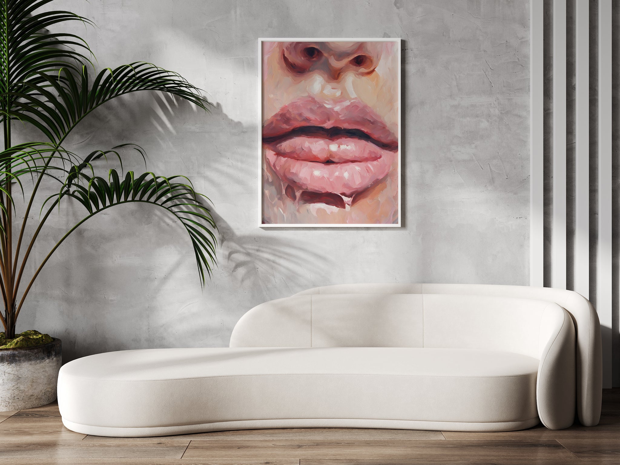 Lips Oil Painting